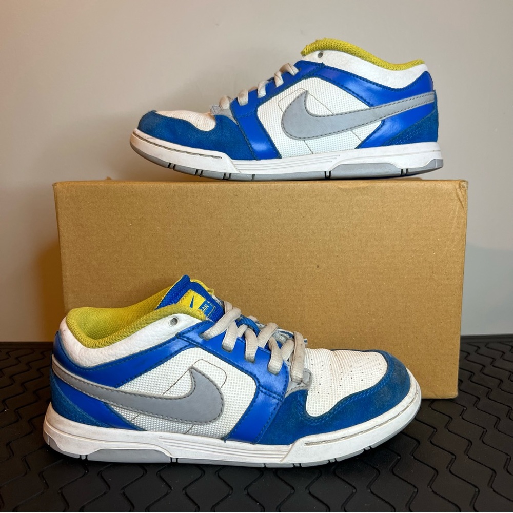 Nike Kids Blue White Gray Low-Top Sneakers